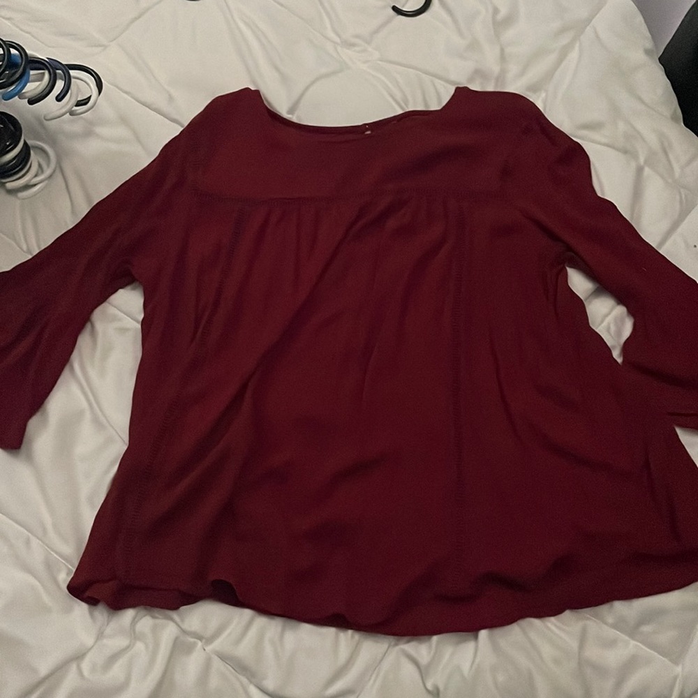Maroon. fancy shirt